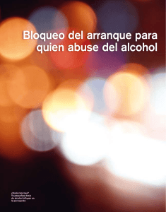 Bloqueo del arranque para quien abuse del alcohol