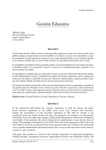 Gestión Educativa