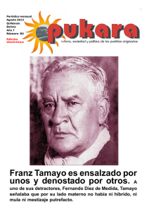 La etapa marxista de Fausto Franz Tamayo es ensalzado