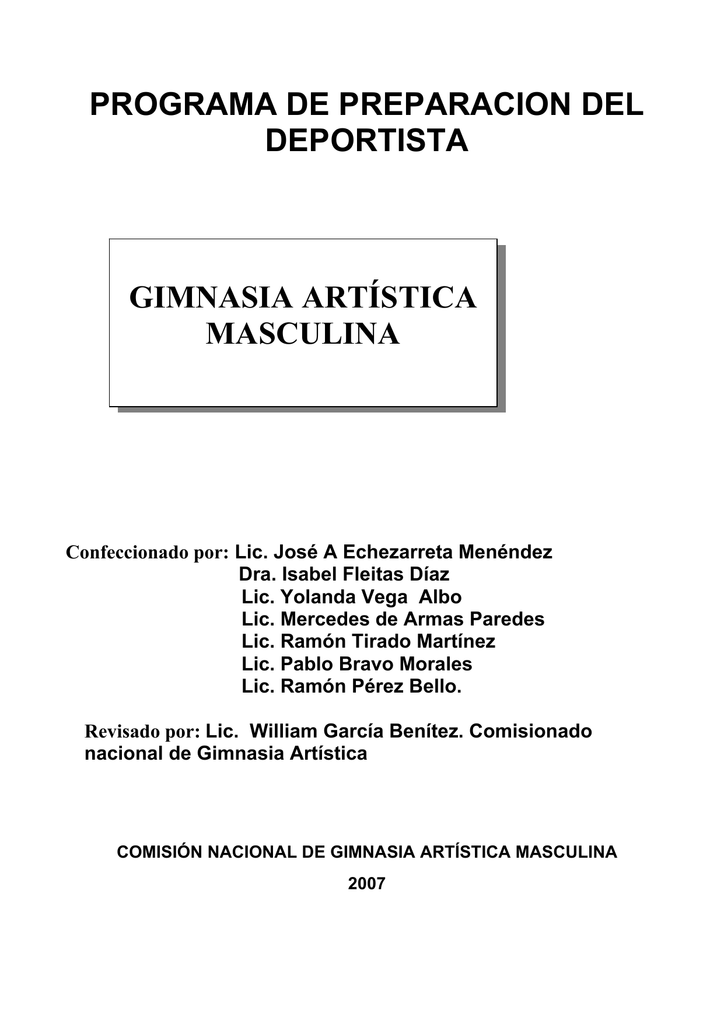 Los gimnastas de gimnasia artistica caracteristicas fisicas