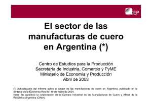 El sector de las manufacturas de cuero en Argentina