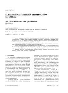 El Paleolítico superior y Epipaleolítico en Galicia