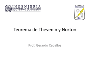 Teorema de Thevenin y Norton