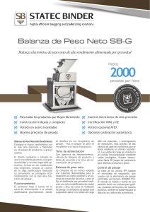 Balanza de Peso Neto SB-G