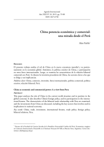 China potencia econ&oacute;mica y comercial: una