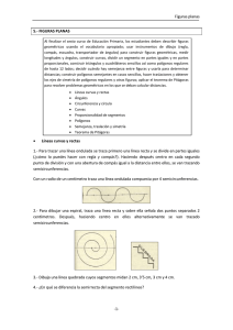 Figuras planas -1- 5.- FIGURAS PLANAS • Líneas curvas y rectas 1