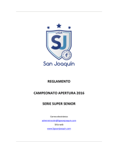 Bases - Liga San Joaquín Super Senior
