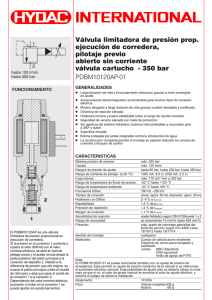 PDBM10120AP-01 Válvula limitadora de presión prop.