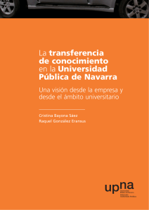 Transferencia de Conocimiento - Universidad Pública de Navarra