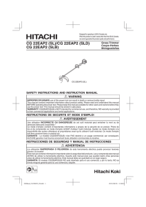 CG 22EAP2 (SL) - Hitachi Power Tools