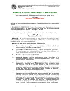 Reglamento de la Ley del Servicio Público de Energía Eléctrica
