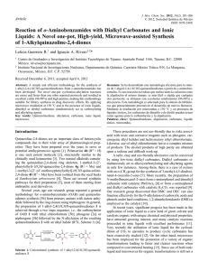 Reaction of o-Aminobenzamides with Dialkyl Carbonates and Ionic