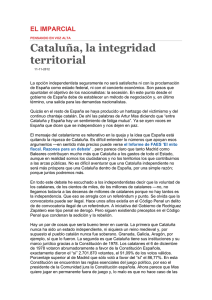 Cataluña, la integridad territorial