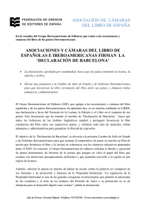 Asociaciones y cámaras del libro de españolas e iberoamericanas