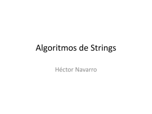 Algoritmos de Strings