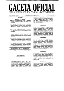 Nro° - GACETA OFICIAL EXTRAORDINARIA VIERNES - Juris-Line