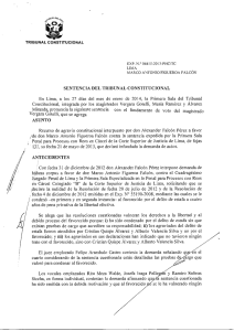SENTENCIA DEL TRIBUNAL CONSTITUCIONAL En Lima, a los 27