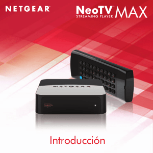 NETGEAR NeoTV Streaming Player (NTV200) Installation Guide