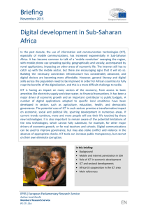 Digital development in Sub-Saharan Africa