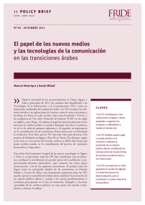 El papel de los nuevos medios y las tecnologías de la comunicación