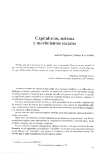 Capitalismo, sistema y movimientos sociales