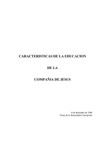 Documento sobre las Características de la Educación de la