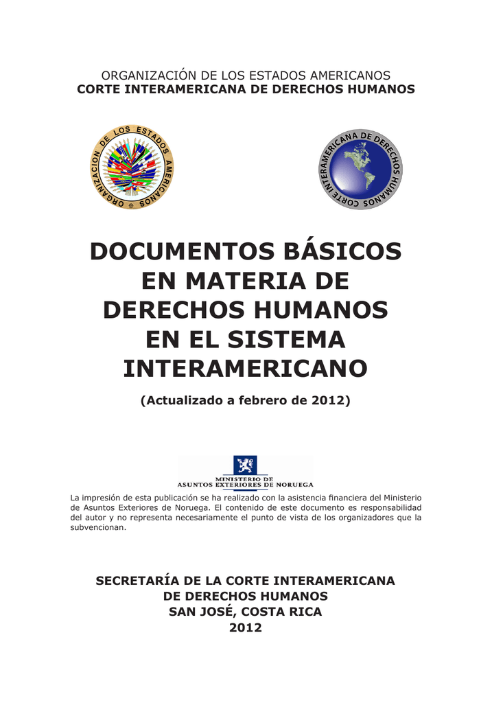 Documentos Básicos En Materia De Derechos Humanos En El