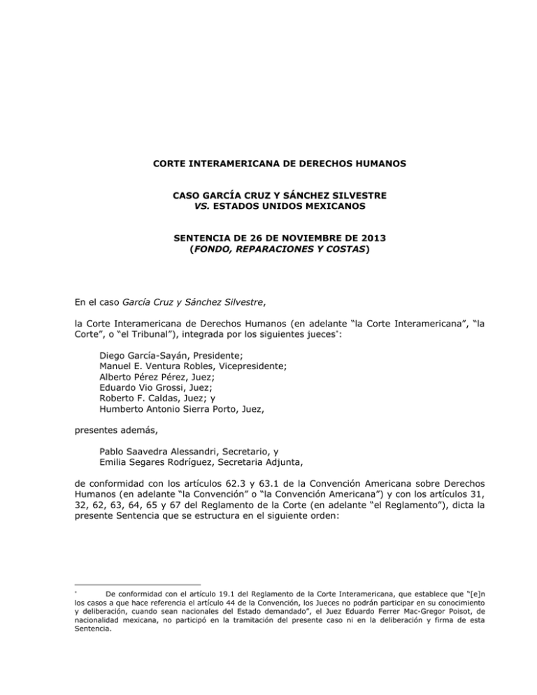 CORTE INTERAMERICANA DE DERECHOS HUMANOS CASO