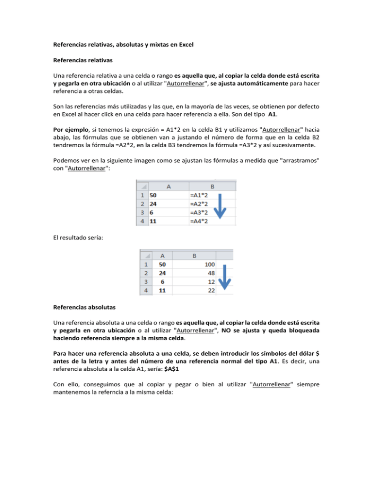 Referencias Absolutas Y Mixtas En Excel Aprende A Usarlas Hot Sex Picture 7510