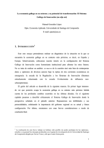 1 La economía gallega en su entorno y su potencial de