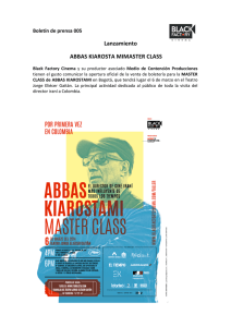 Boletin de Prensa 005 - Lanzamiento Master Class