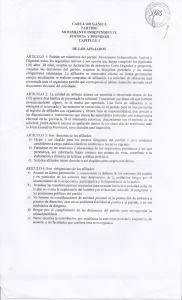 CARTA OR GANICA PARTIDO MOVIMIENTO INDEPENDIENTE