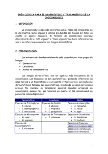 Guía Clínica para el tratamiento de la Onicomicosis