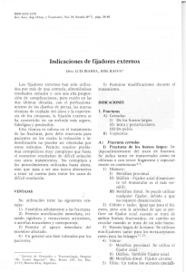 Indicaciones de fijadores externos