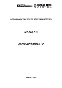 modulo 3 acrecentamiento - Dirección General de Cultura y