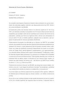 REVISTA N° 56, 1998, SOBRANTE DE TIERRAS FISCALES