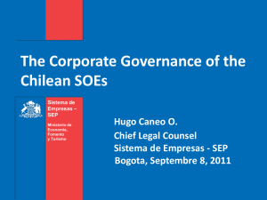 The Corporate Governance of the Chilean SOEs