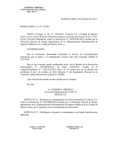 conexia s.a - Comisión Arbitral del Convenio Multilateral