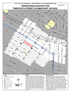 twentieth street elementary school pedestrian routes for