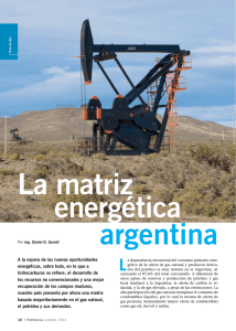 La matriz energética argentina