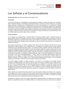 Los Sofistas y el Consensualismo - Cinta de Moebio. Revista de