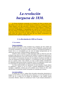 4. La revolución burguesa de 1830.