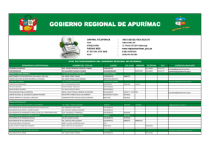 gobierno regional de apurímac - Gobierno Regional de Apurimac