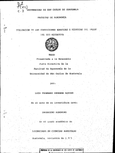 evaluación de las condiciones edaficas e hidricas _del valle