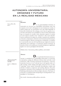 autonomía universitaria. orígenes y futuro en la realidad mexicana