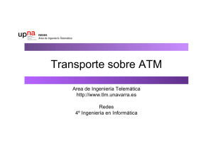 Transporte sobre ATM - Área de Ingeniería Telemática