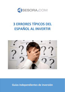 3 ERRORES TÍPICOS DEL ESPAÑOL AL INVERTIR