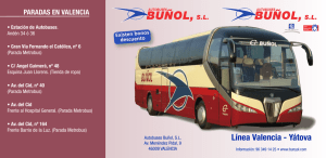 Autocares Buñol - Valencia - Chiva - Buñol - Alborache