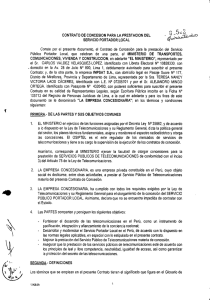 LA EMPRESA CONCESIONARIA - Ministerio de Transportes y