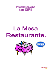 Proyecto Mesa Restaurante